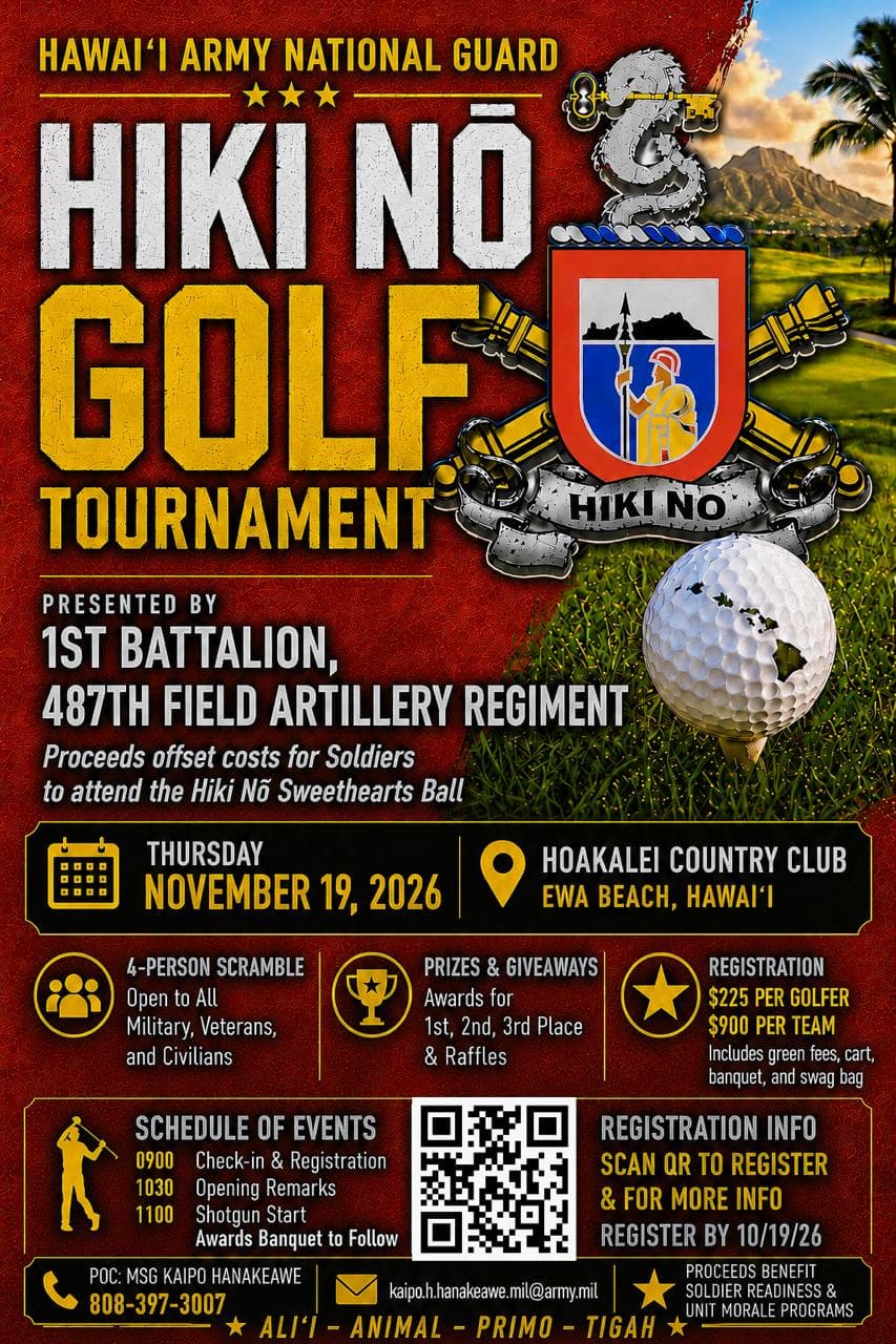 Hiki Nō Golf Tournament 2026 Flyer
